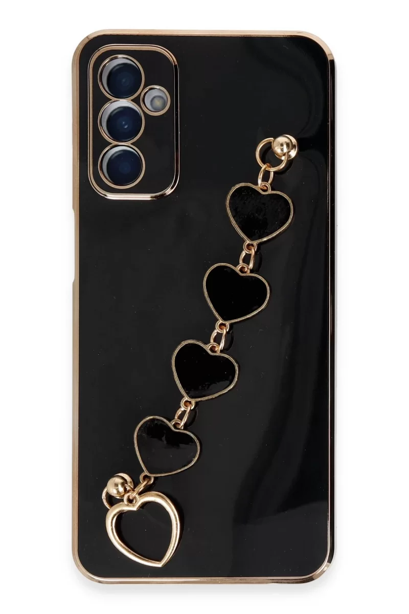 Newface Samsung Galaxy A14 4G Kılıf Esila Silikon - Siyah