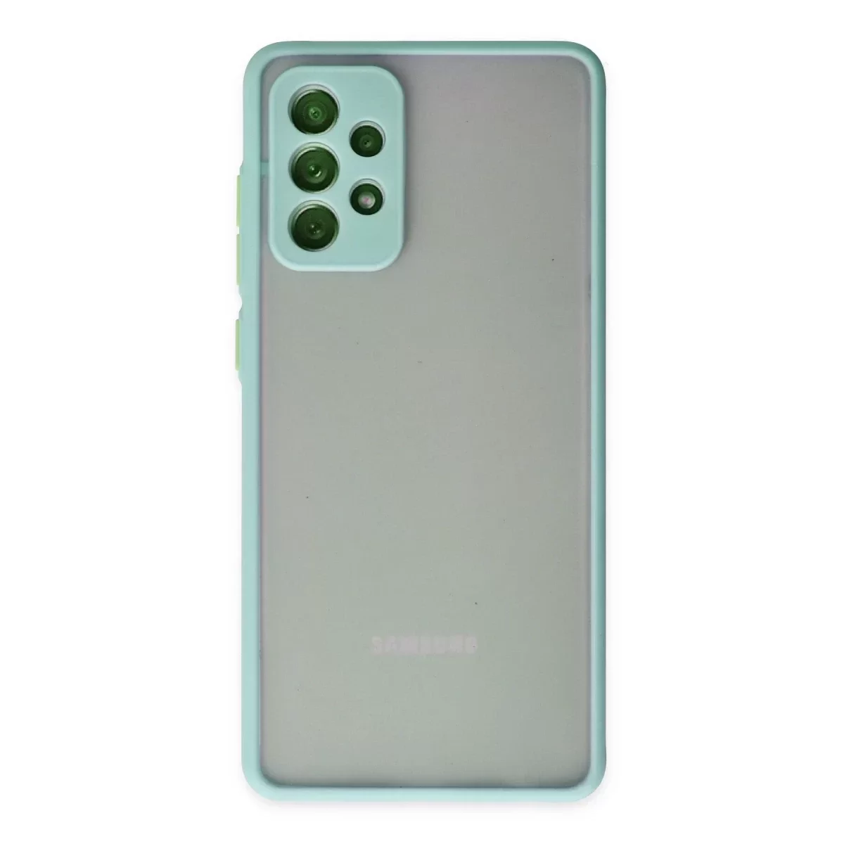 Newface Samsung Galaxy A72 Kılıf Montreal Silikon Kapak - Turkuaz