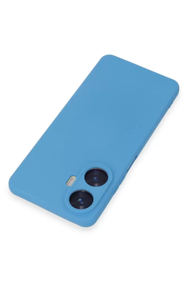 Newface Realme C55 Kılıf Nano içi Kadife Silikon - Mavi