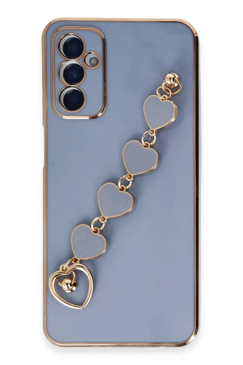 Newface Samsung Galaxy A14 4G Kılıf Esila Silikon - Gri