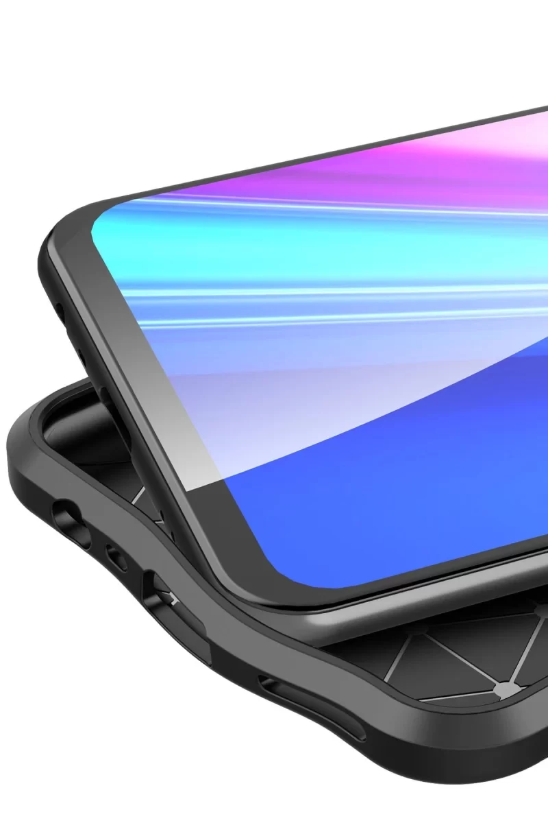Newface Realme 7 Kılıf Auto Focus Kapak - Kırmızı