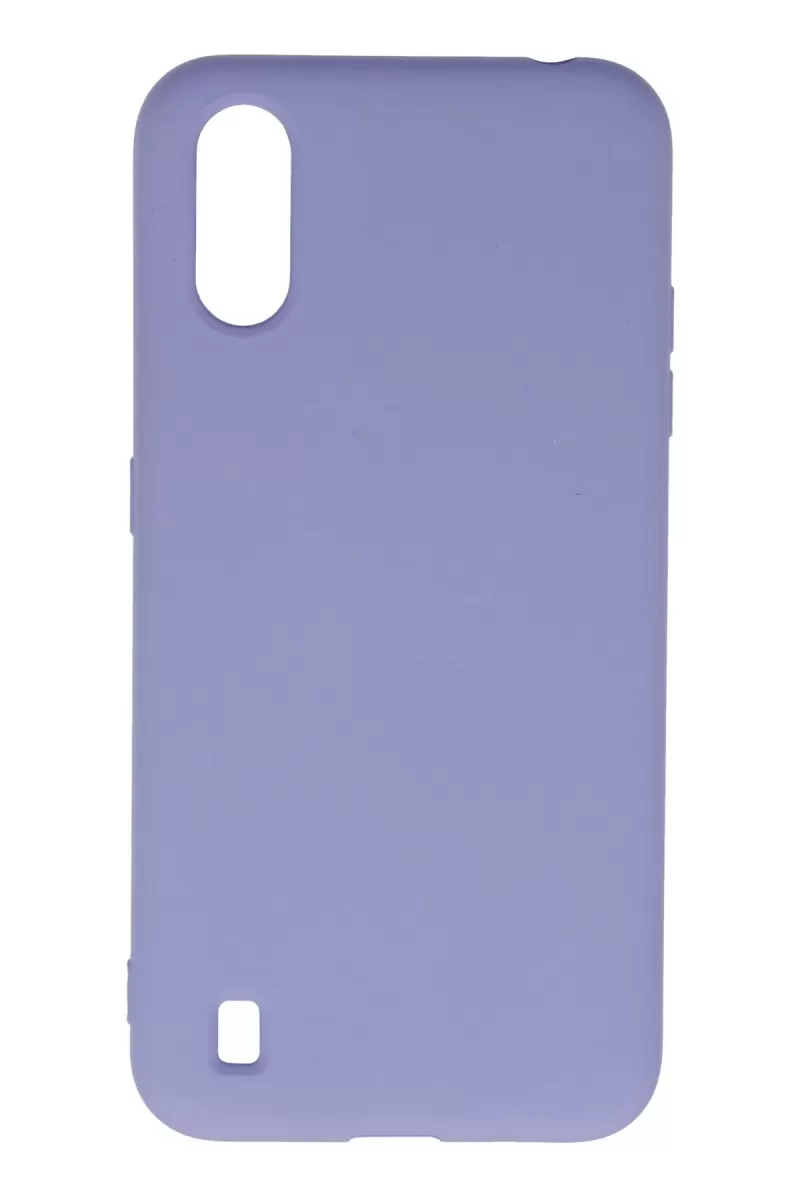 Newface Samsung Galaxy A01 Kılıf Nano içi Kadife Silikon - Lila