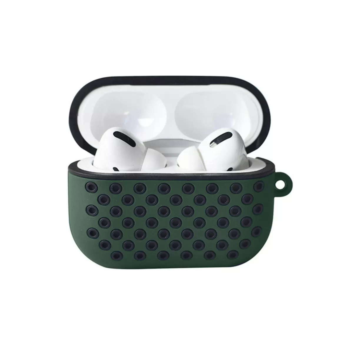 Newface Apple Airpods Pro 2 (2.nesil) Spor Delikli Kılıf - Haki Yeşil-Siyah