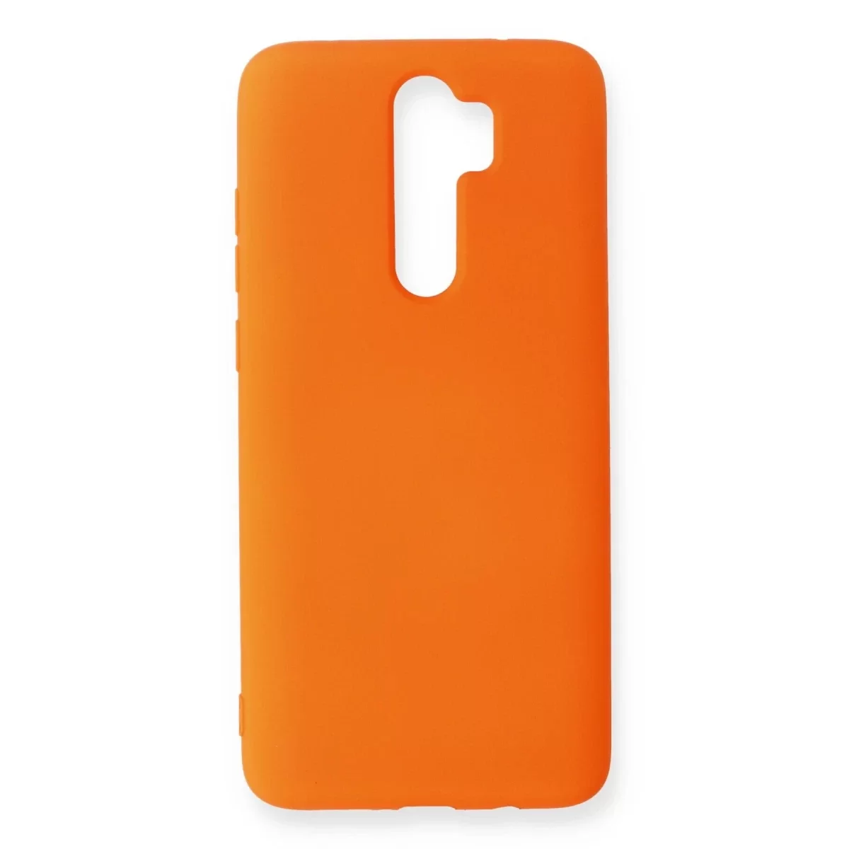 Newface Xiaomi Redmi Note 8 Pro Kılıf Nano içi Kadife Silikon - Turuncu