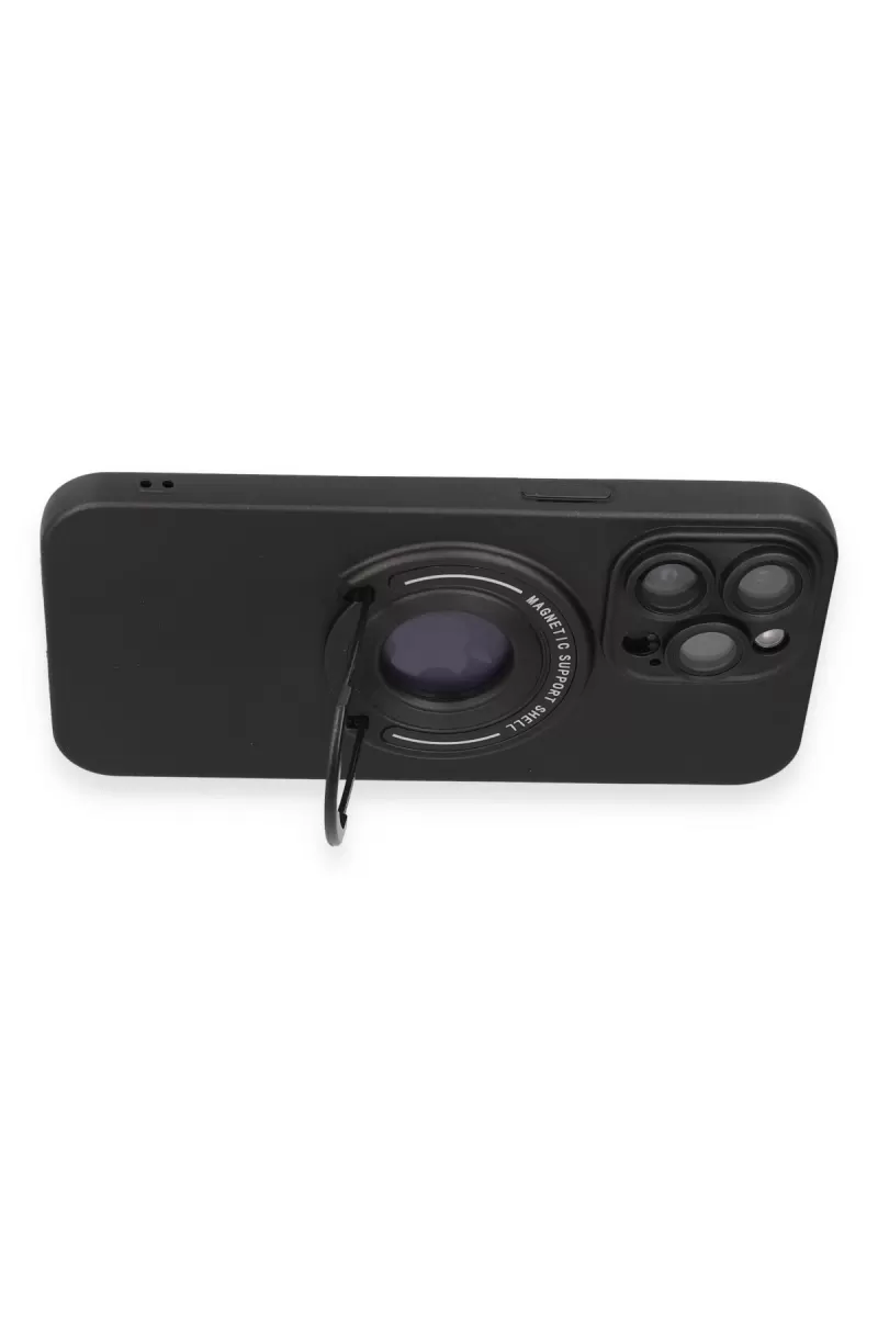Newface Apple iPhone 13 Pro Max Kılıf Lukka Magneticsafe Kapak - Siyah