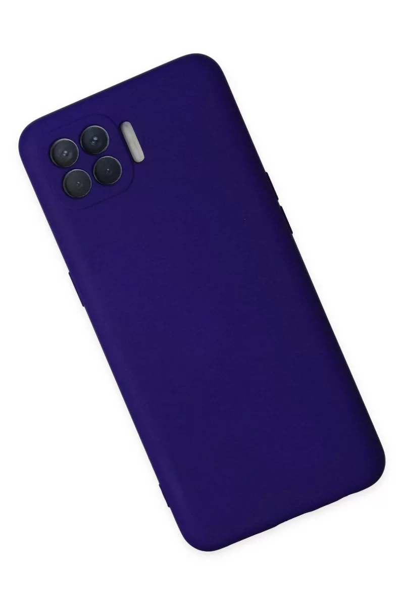 Newface Oppo Reno 4 Lite Kılıf Nano içi Kadife Silikon - Mor