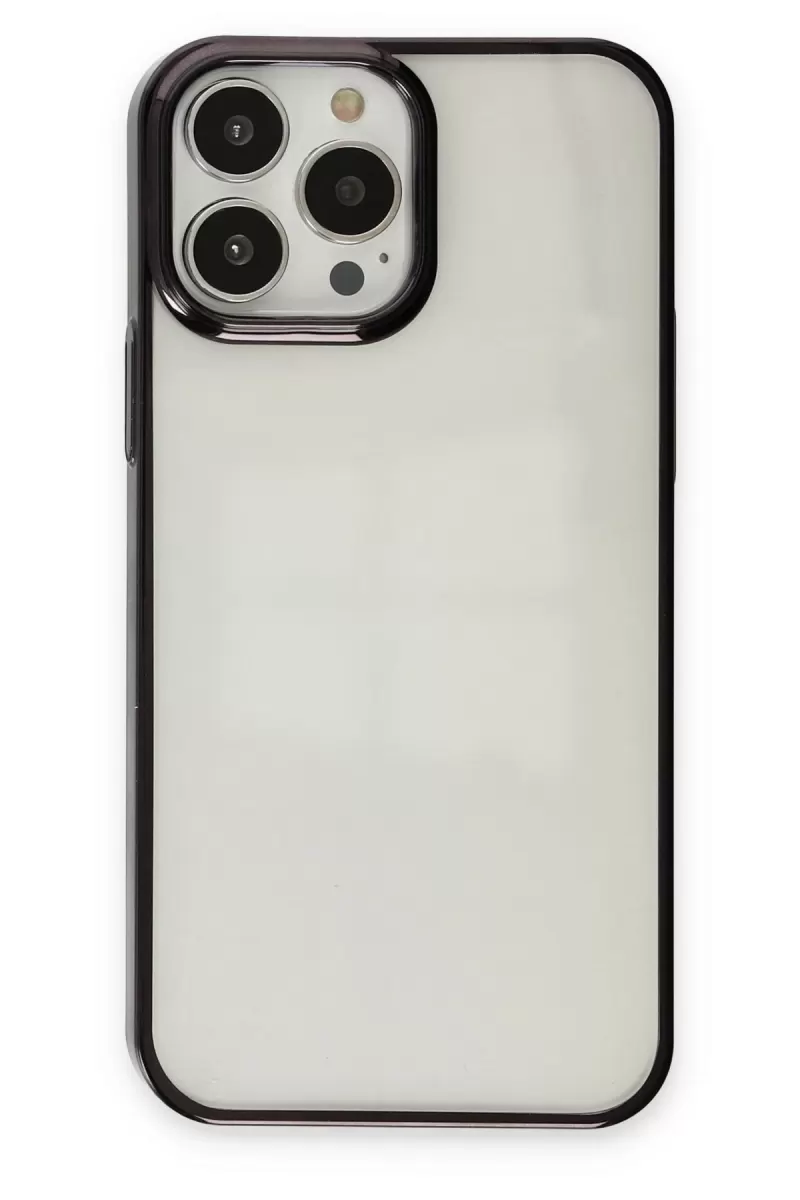 Newface Apple iPhone 13 Pro Kılıf Element Silikon - Siyah
