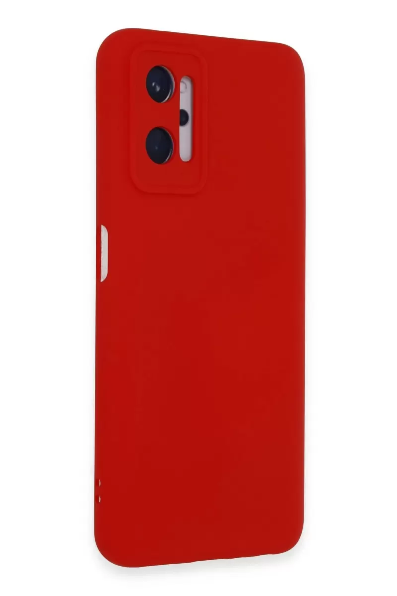 Newface Realme 9i 4G Kılıf Nano içi Kadife Silikon - Kırmızı
