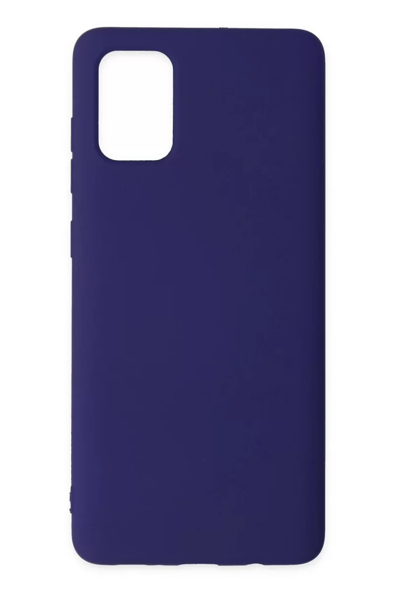 Newface Samsung Galaxy A71 Kılıf Nano içi Kadife Silikon - Mor