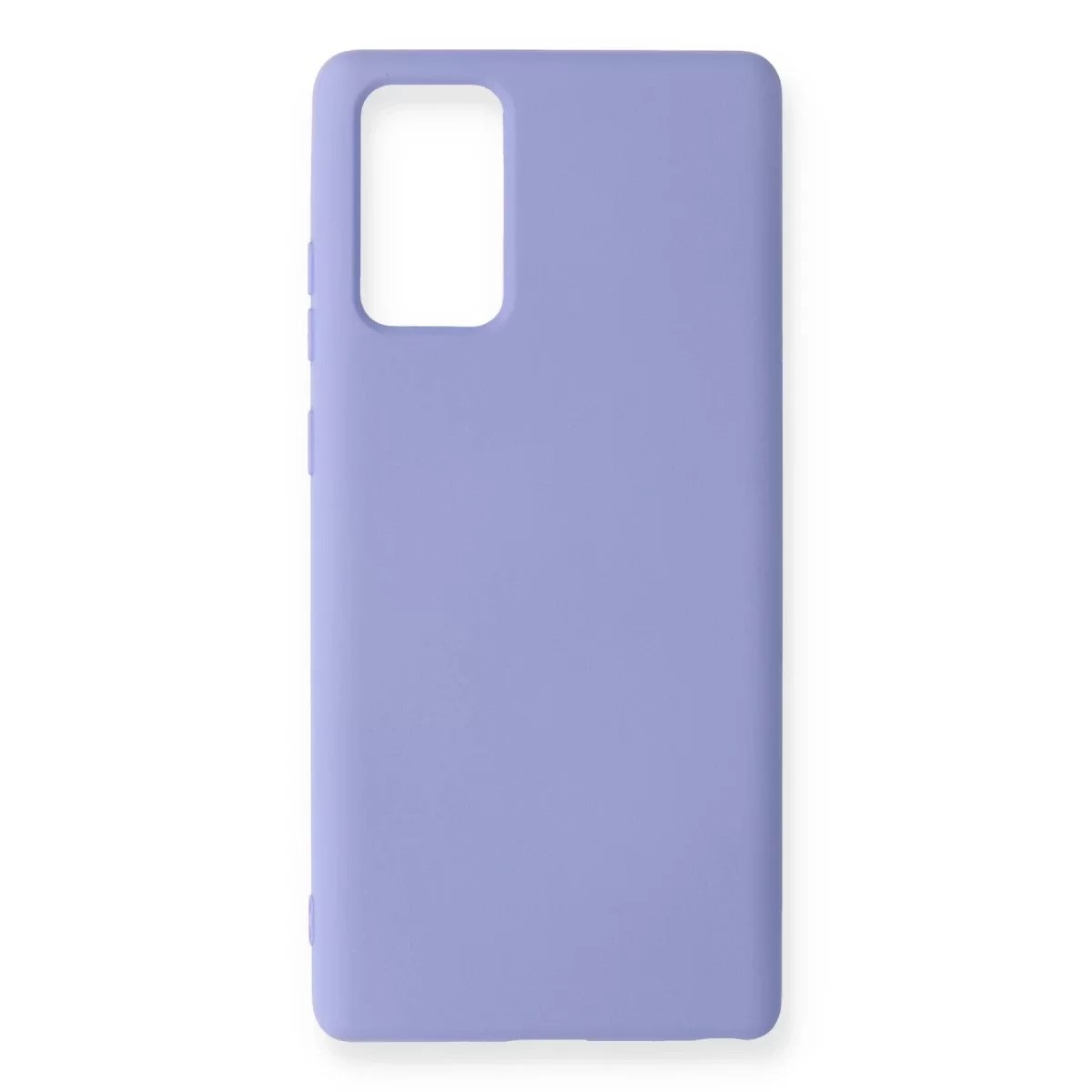 Newface Samsung Galaxy Note 20 Kılıf Nano içi Kadife Silikon - Lila