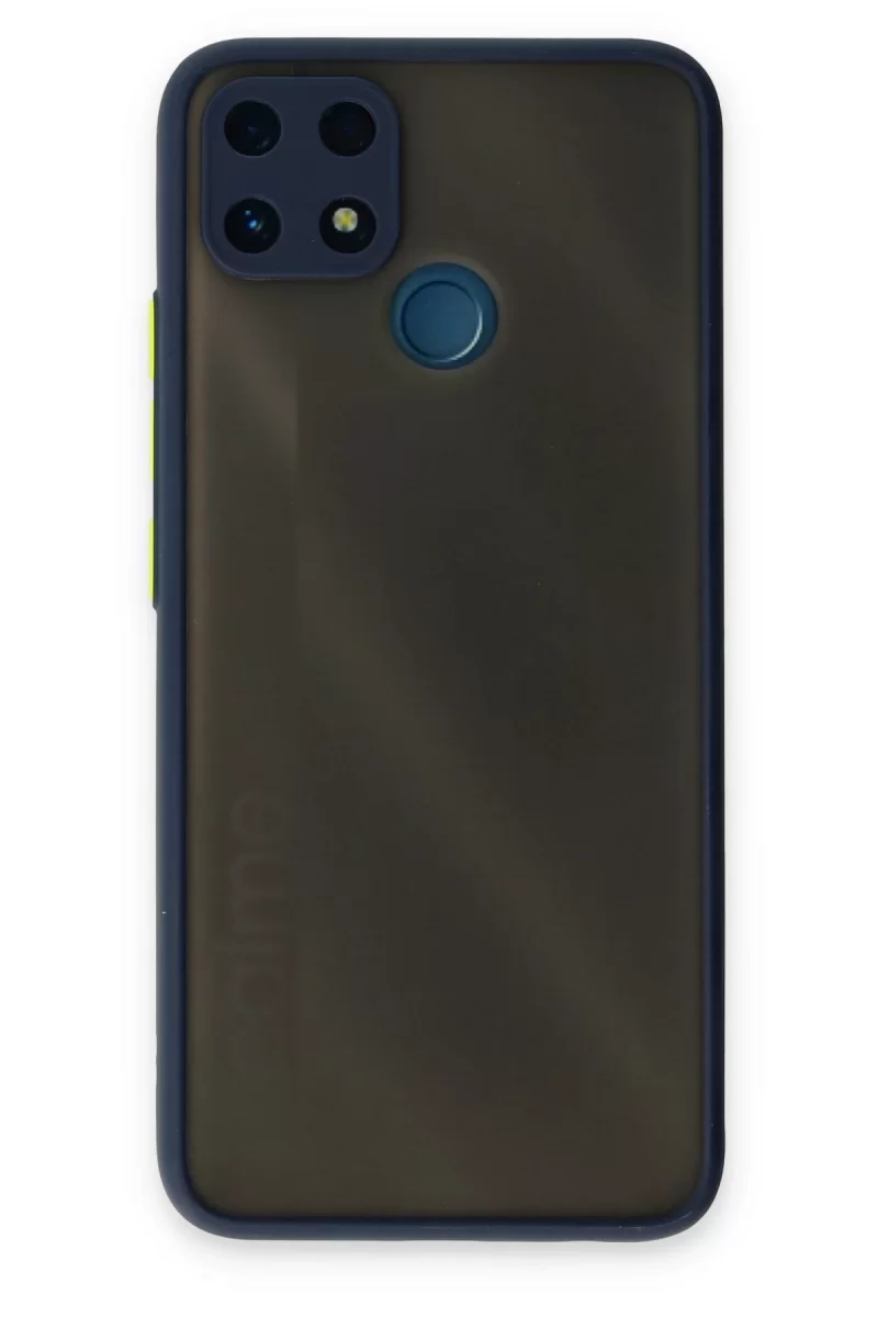 Newface Realme C25 Kılıf Montreal Silikon Kapak - Lacivert