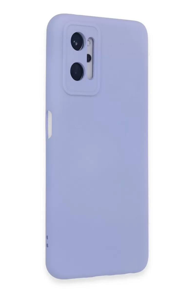 Newface Realme 9i 4G Kılıf Nano içi Kadife Silikon - Lila