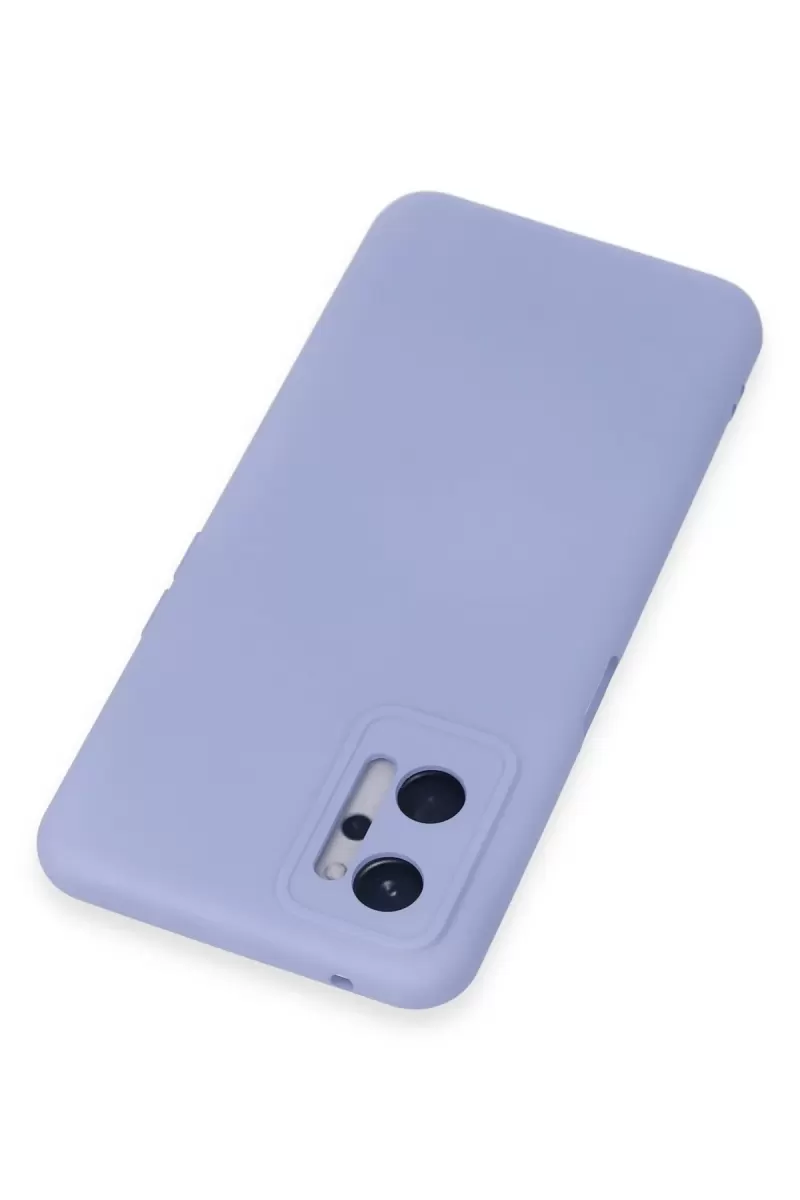 Newface Realme 9i 4G Kılıf Nano içi Kadife Silikon - Lila