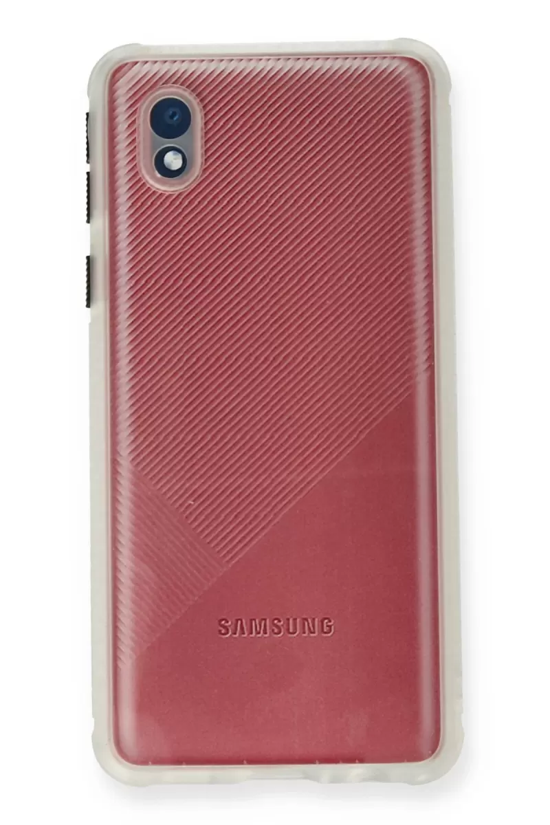 Newface Samsung Galaxy A01 Core Kılıf Miami Şeffaf Silikon - Şeffaf