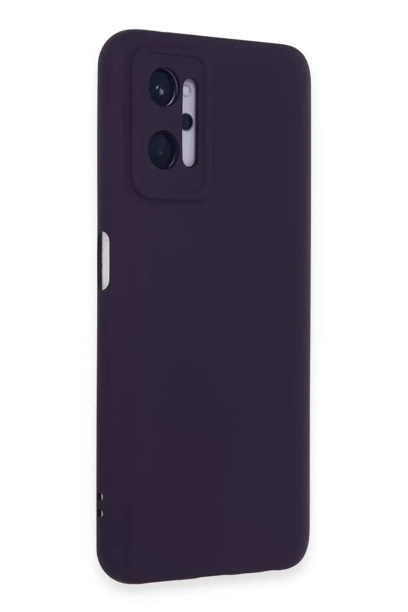 Newface Realme 9i 4G Kılıf Nano içi Kadife Silikon - Mor