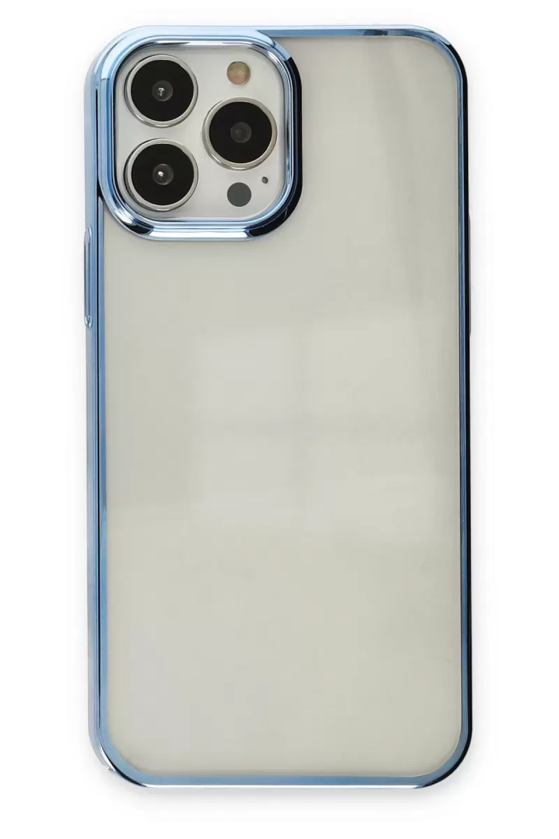 Newface Apple iPhone 13 Pro Kılıf Element Silikon - Sky Blue