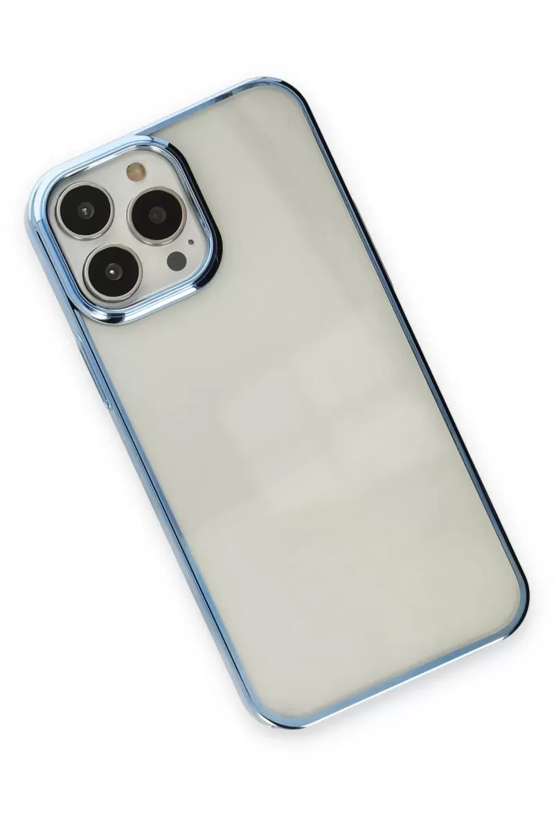 Newface Apple iPhone 13 Pro Kılıf Element Silikon - Sky Blue