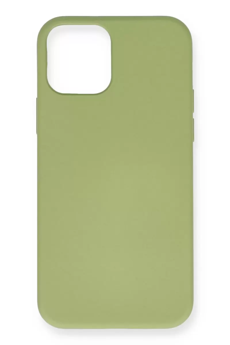 Newface Apple iPhone 12 Mini Kılıf Nano içi Kadife Silikon - Yeşil