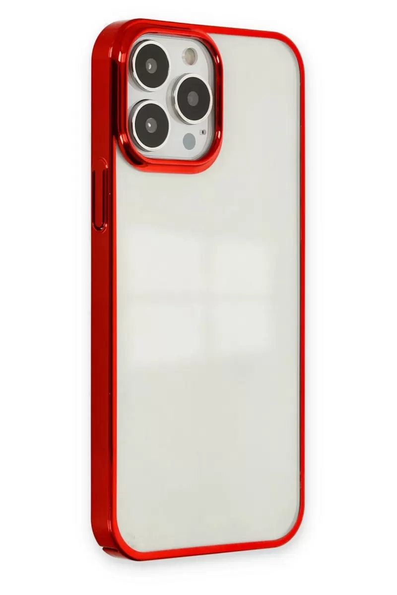 Newface Apple iPhone 13 Pro Kılıf Element Silikon - Kırmızı