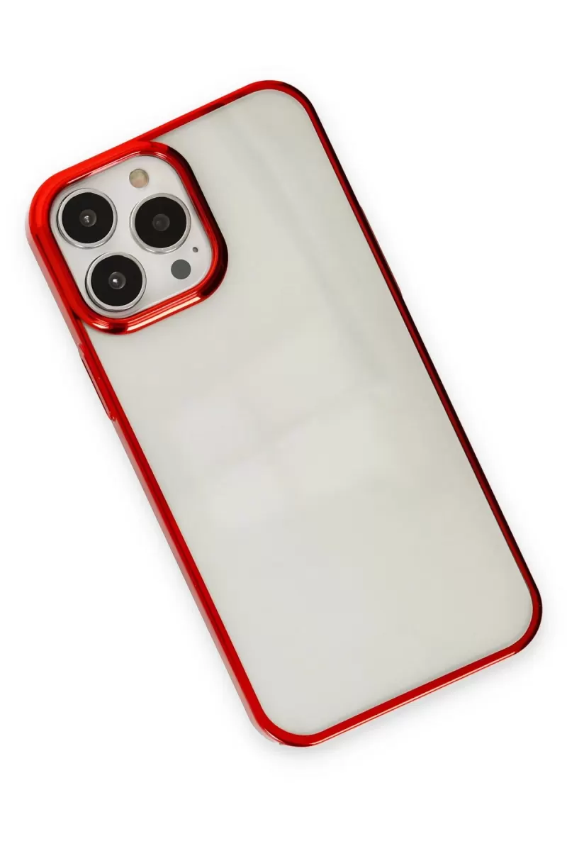 Newface Apple iPhone 13 Pro Kılıf Element Silikon - Kırmızı
