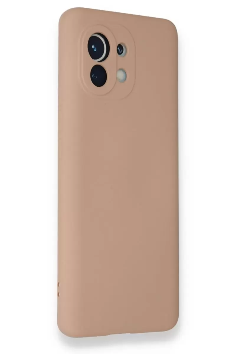 Newface Xiaomi Mi 11 Kılıf Nano içi Kadife Silikon - Pudra