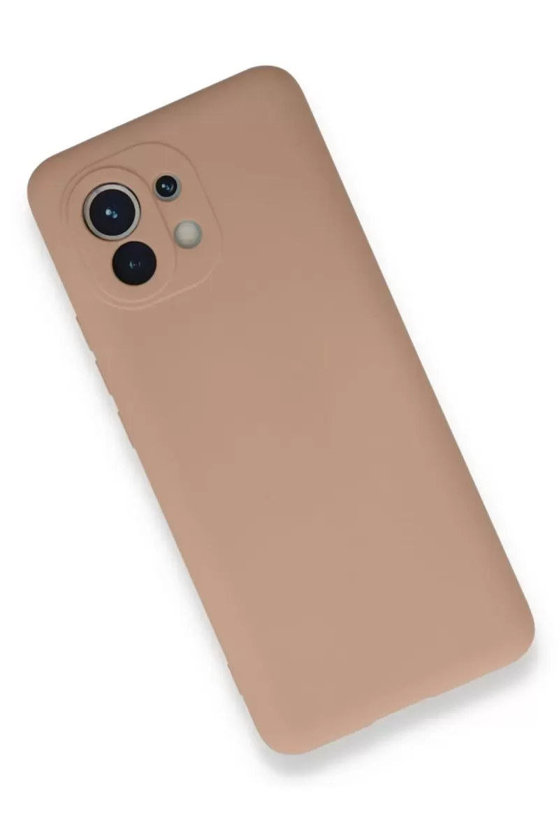 Newface Xiaomi Mi 11 Kılıf Nano içi Kadife Silikon - Pudra