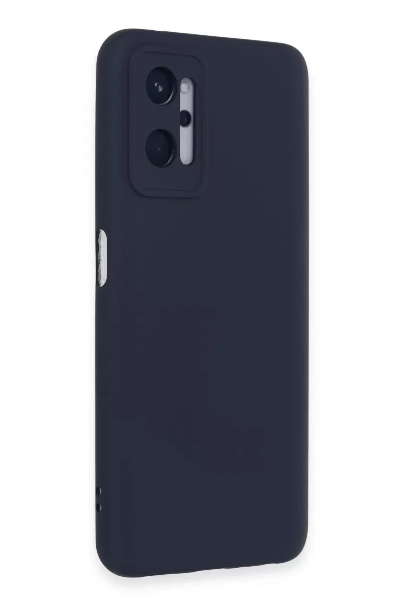 Newface Realme 9i 4G Kılıf Nano içi Kadife Silikon - Lacivert