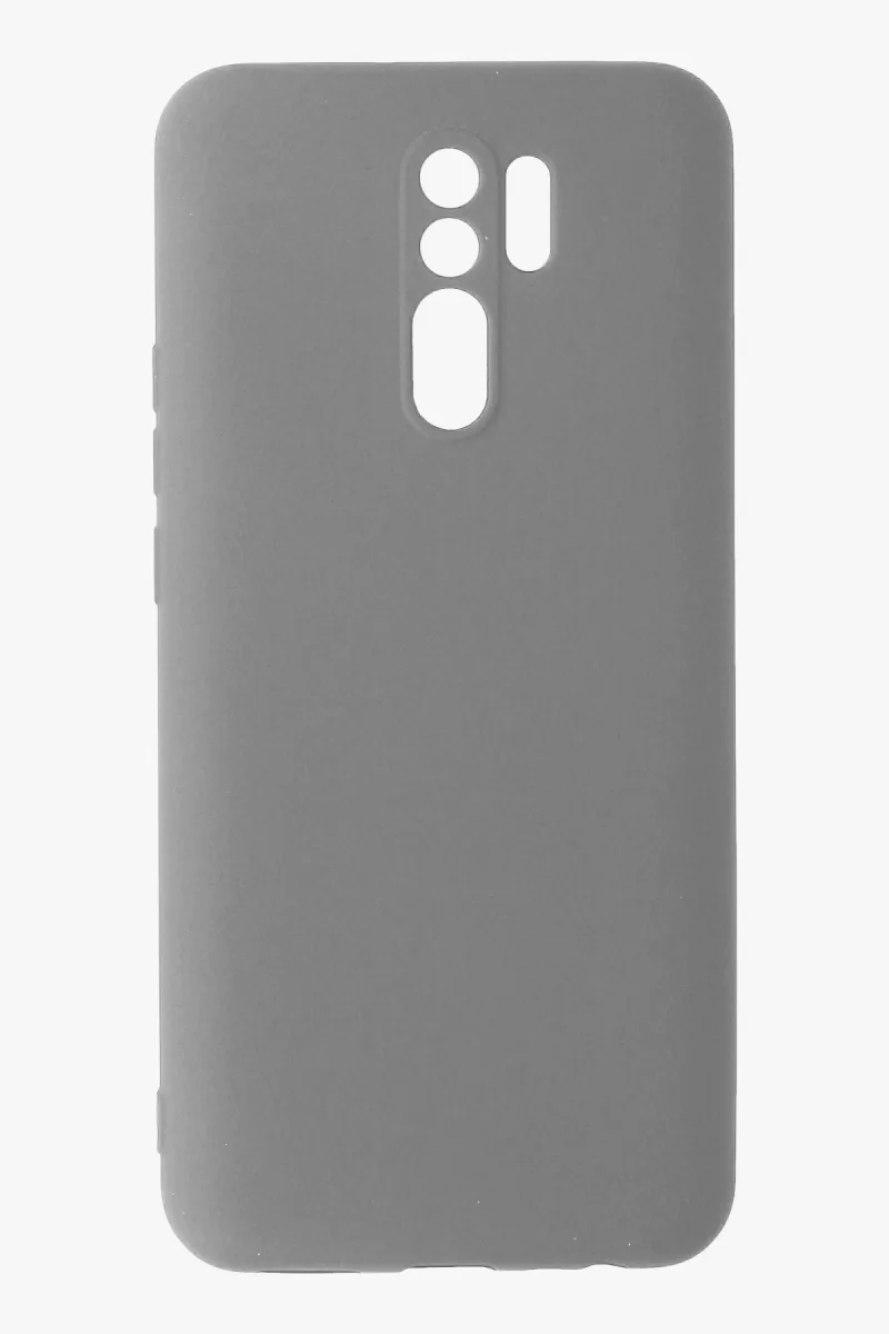 Newface Xiaomi Redmi 9 Kılıf Nano içi Kadife Silikon - Gri
