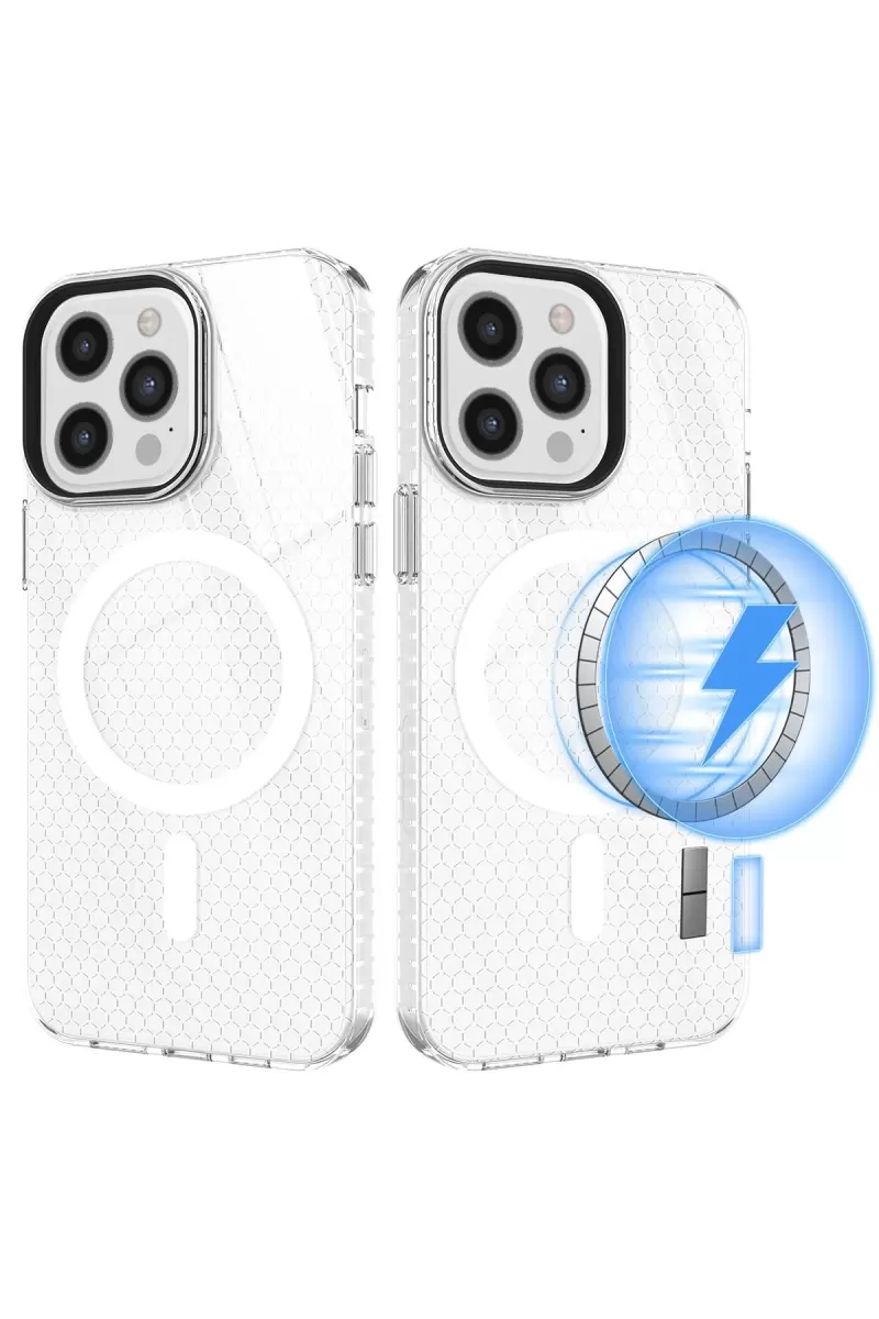 Newface Apple iPhone 12 Pro Max Kılıf Beta Magneticsafe Silikon - Şeffaf