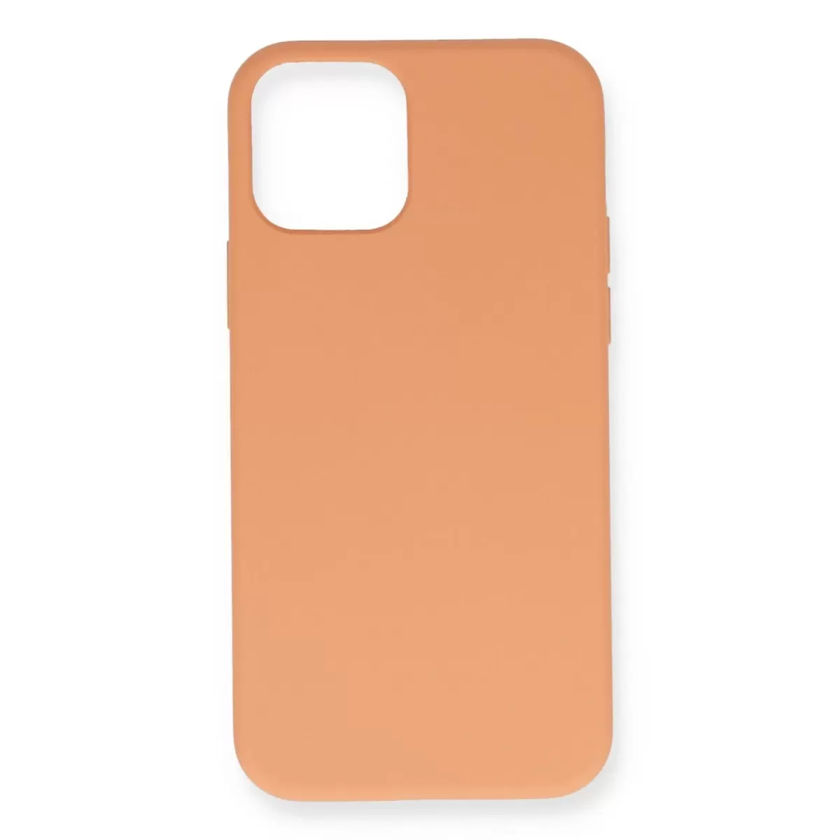 Newface Apple iPhone 12 Mini Kılıf Nano içi Kadife Silikon - Turuncu