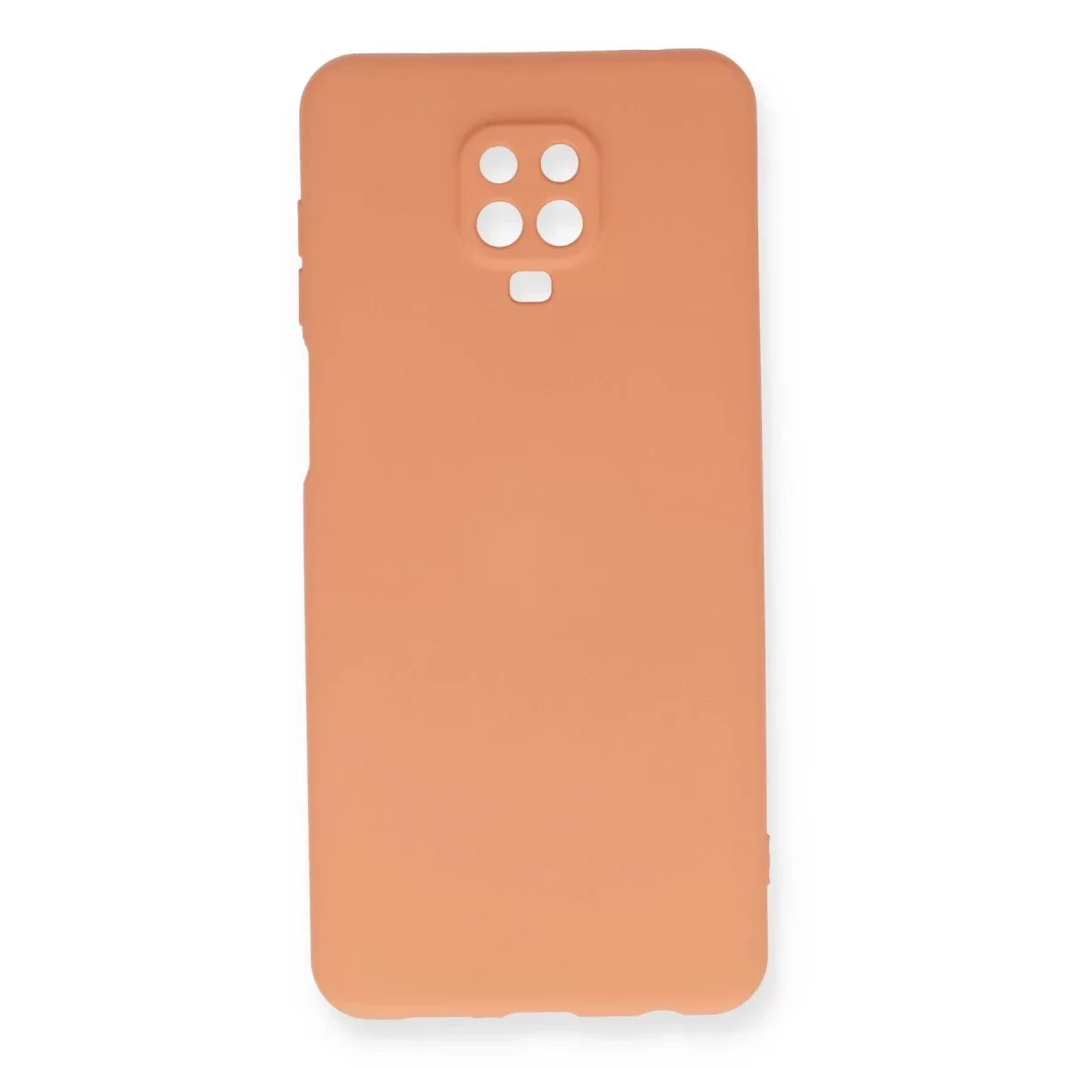 Newface Xiaomi Redmi Note 9 Pro Kılıf Nano içi Kadife Silikon - Turuncu