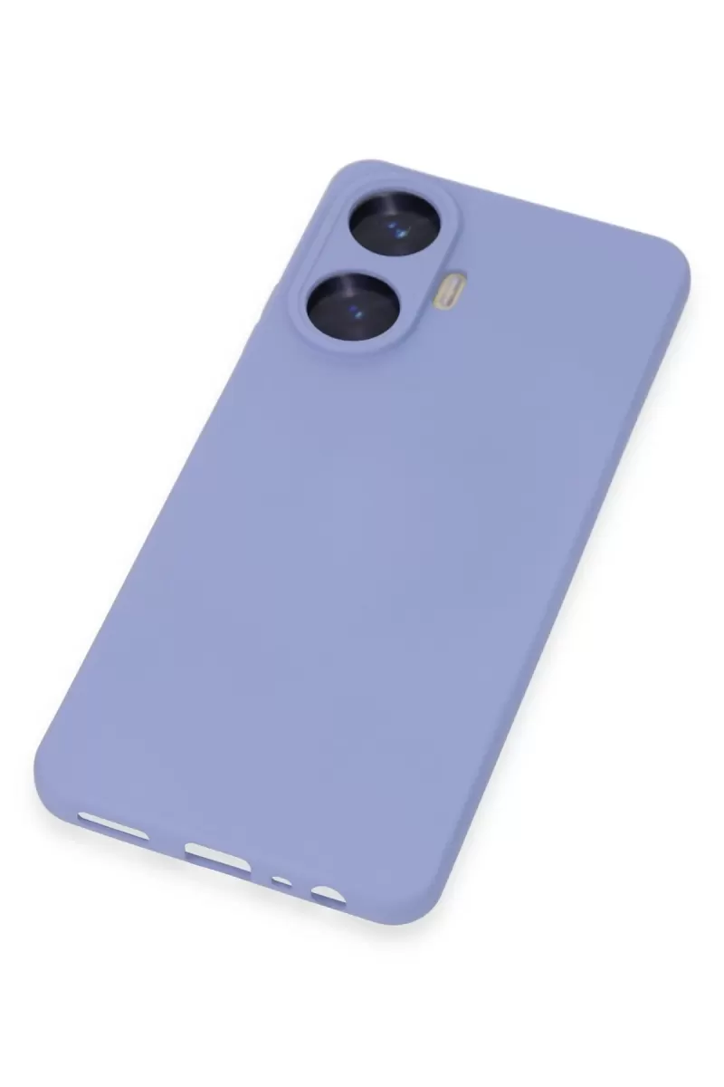 Newface Realme C55 Kılıf Nano içi Kadife Silikon - Lila