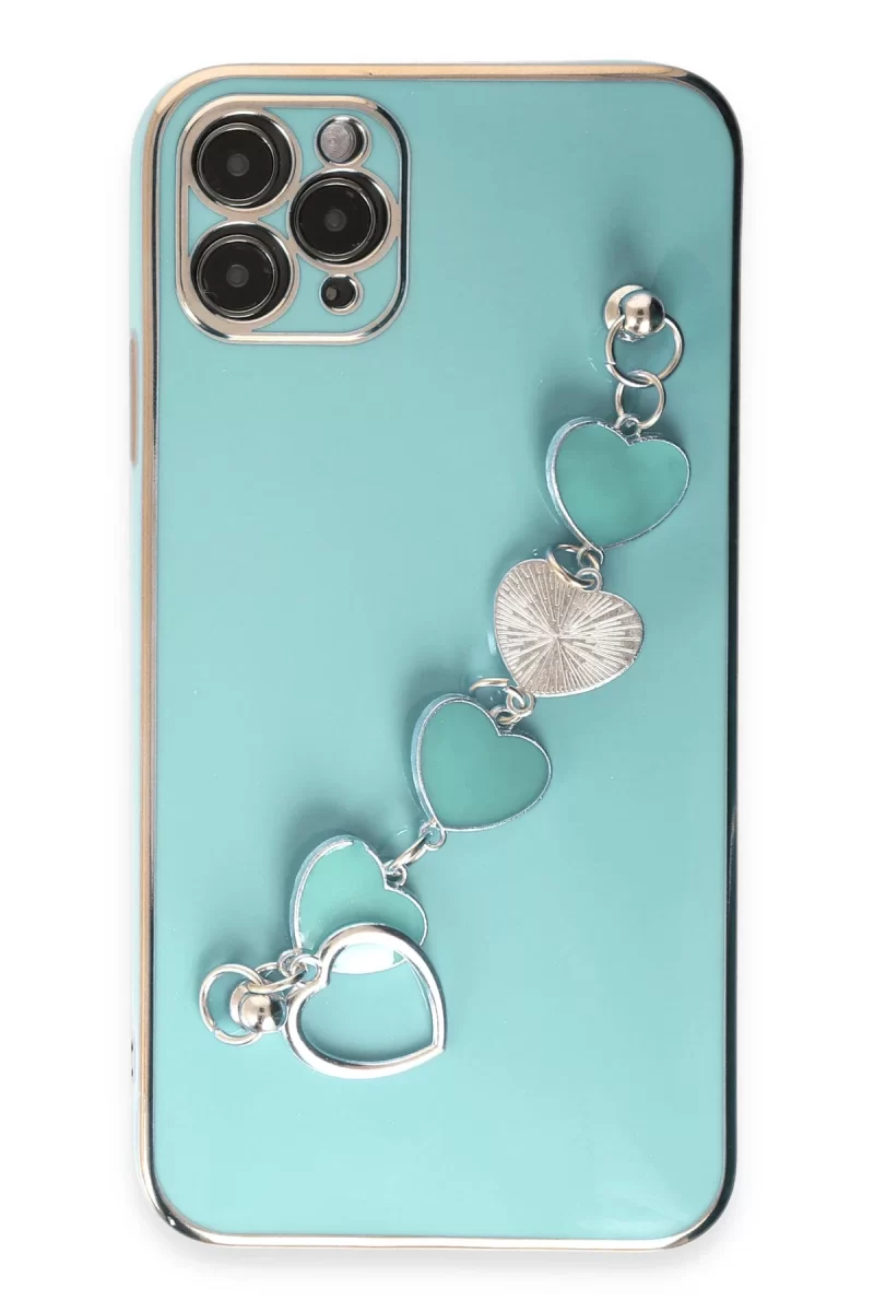 Newface Apple iPhone 11 Pro Max Kılıf Esila Silikon - Su Yeşili