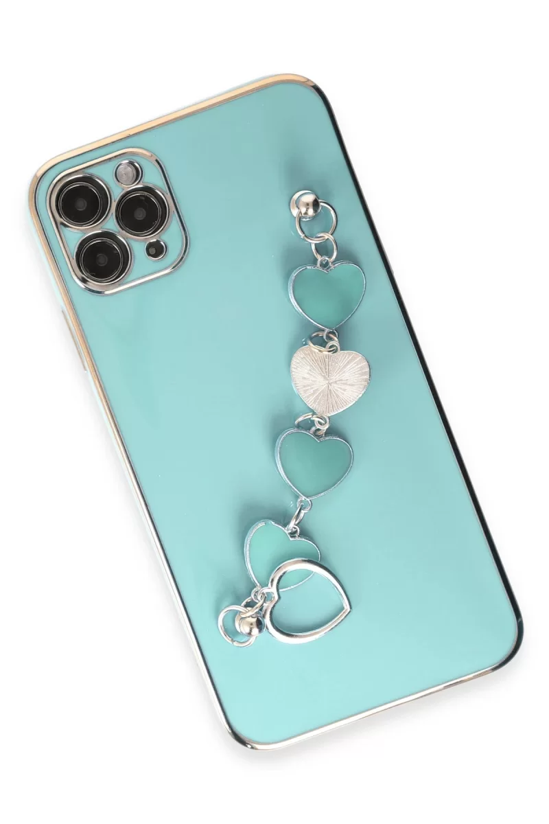 Newface Apple iPhone 11 Pro Max Kılıf Esila Silikon - Su Yeşili