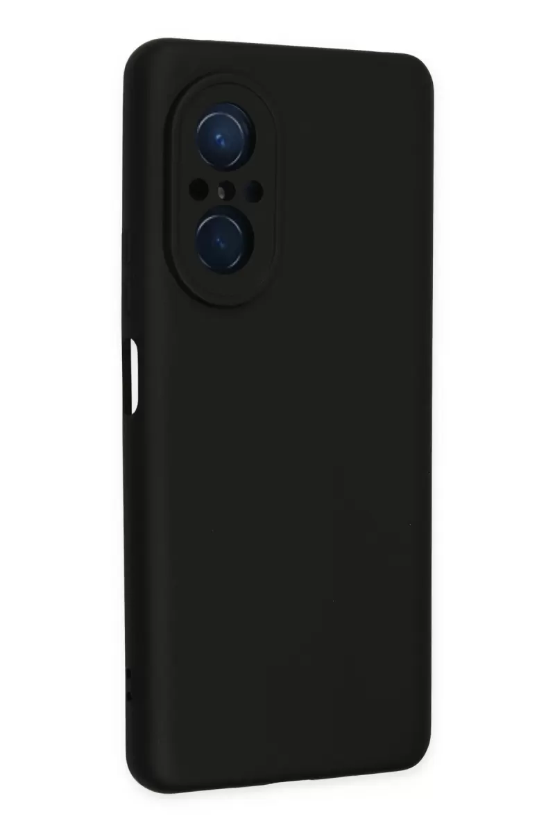 Newface Huawei Nova 9 SE Kılıf Nano içi Kadife Silikon - Siyah