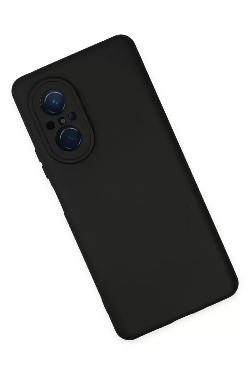 Newface Huawei Nova 9 SE Kılıf Nano içi Kadife Silikon - Siyah