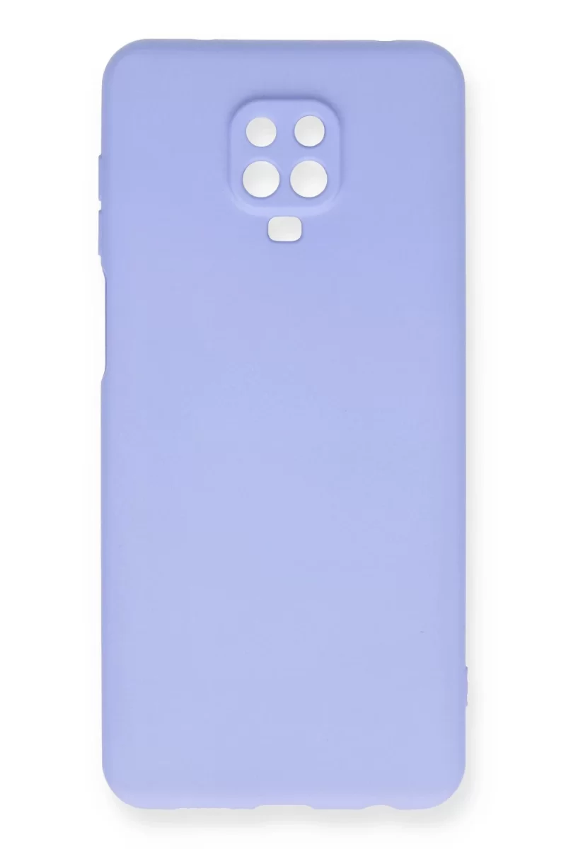 Newface Xiaomi Redmi Note 9 Pro Kılıf Nano içi Kadife Silikon - Lila