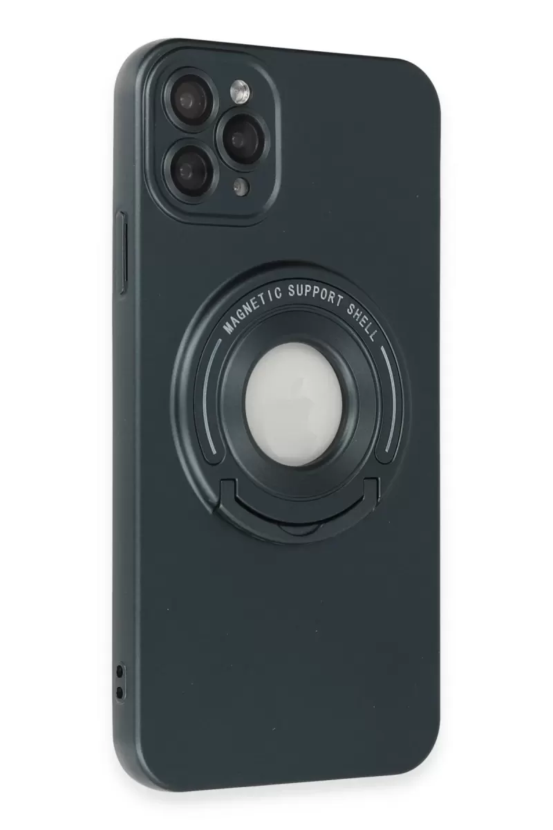 Newface Apple iPhone 12 Pro Kılıf Lukka Magneticsafe Kapak - Koyu Yeşil