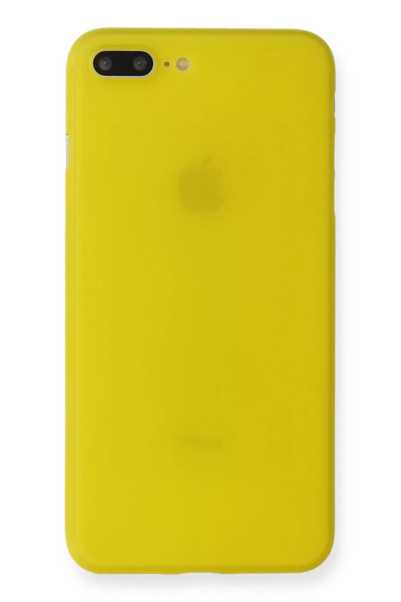 Newface Apple iPhone 7 Plus Kılıf PP Ultra İnce Kapak - Sarı