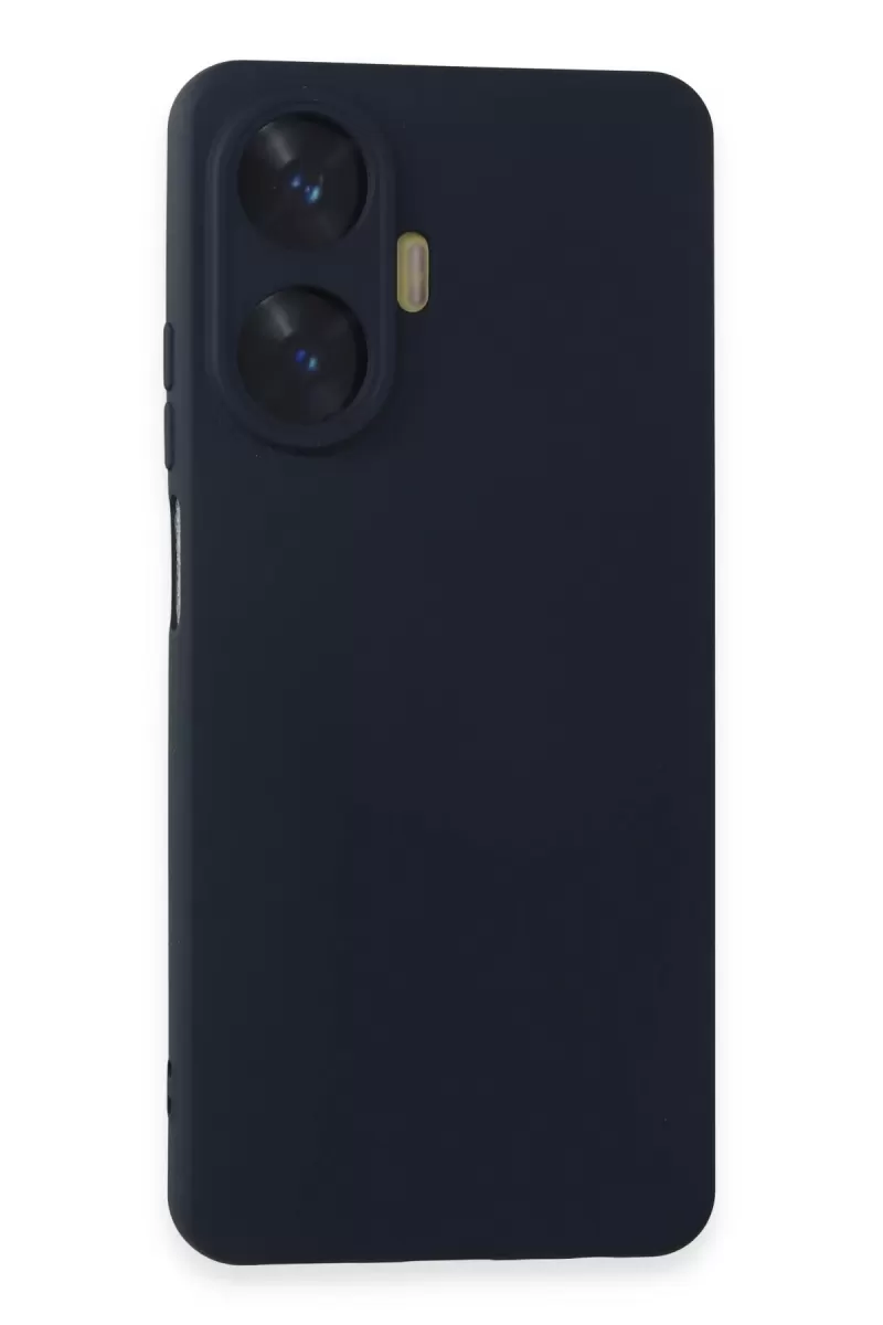 Newface Realme C55 Kılıf Nano içi Kadife Silikon - Lacivert