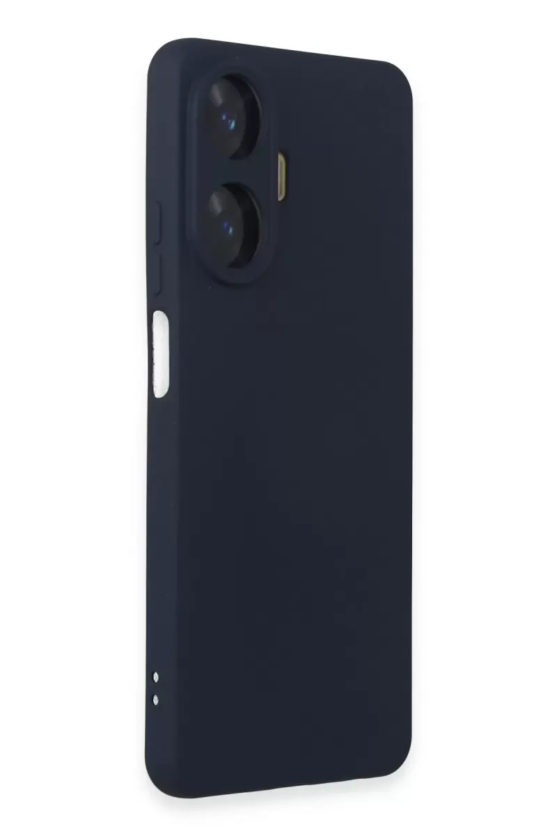 Newface Realme C55 Kılıf Nano içi Kadife Silikon - Lacivert