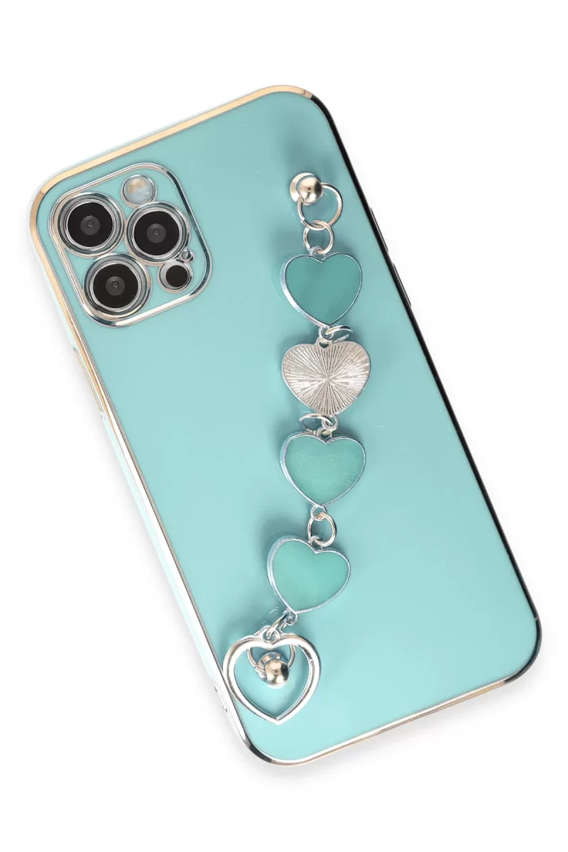 Newface Apple iPhone 12 Pro Kılıf Esila Silikon - Su Yeşili