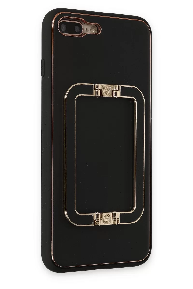 Newface Apple iPhone 7 Plus Kılıf Coco Elit Kapak - Siyah