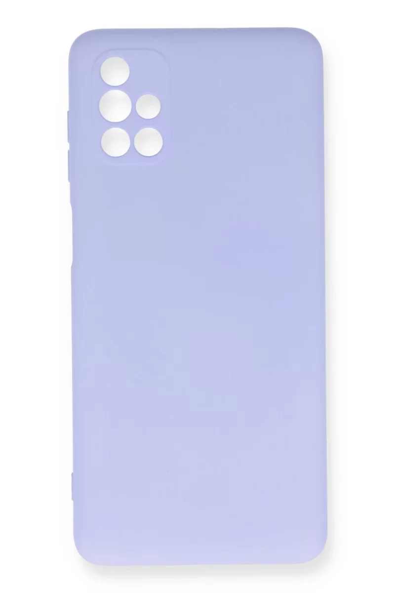 Newface Samsung Galaxy M51 Kılıf Nano içi Kadife Silikon - Lila