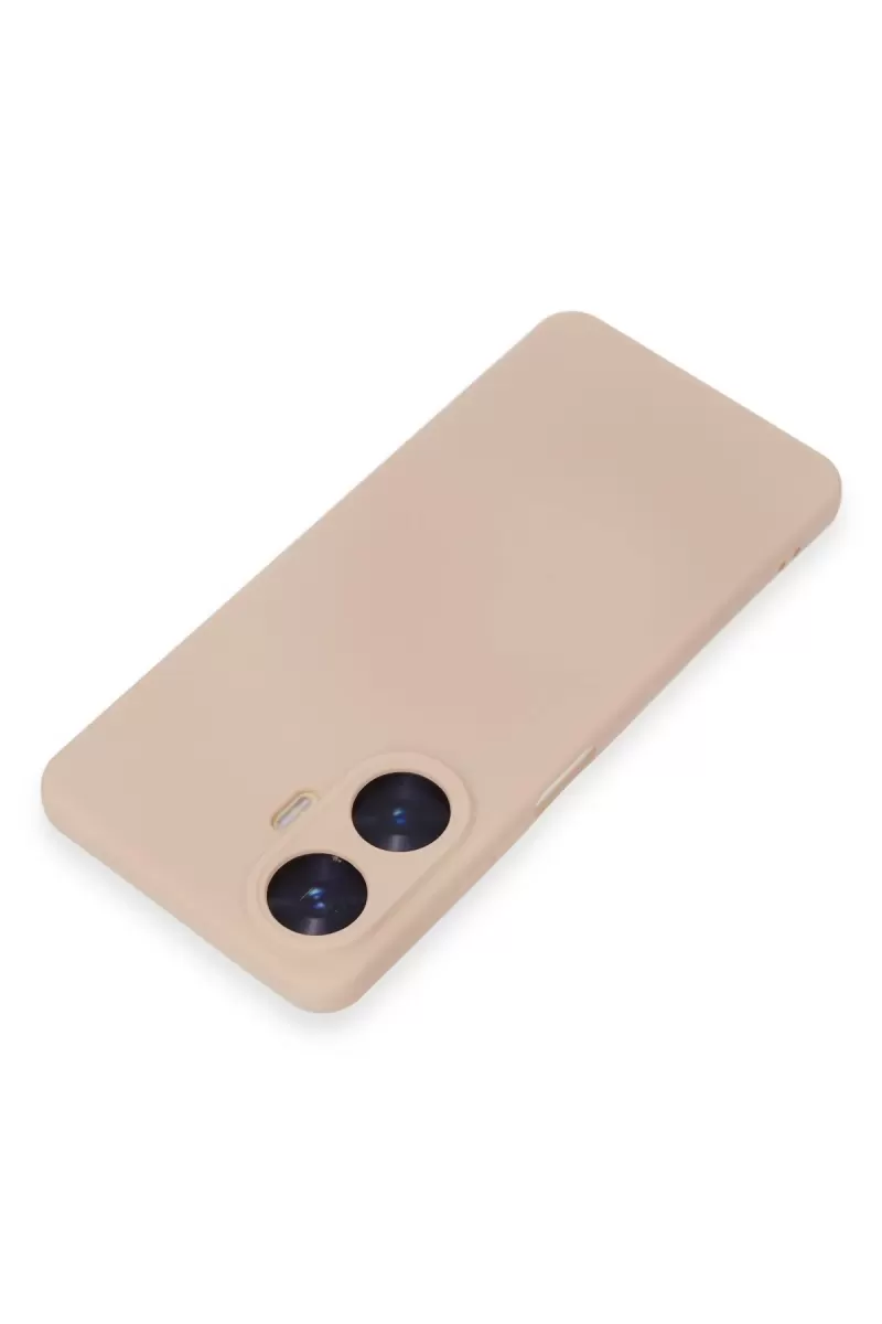Newface Realme C55 Kılıf Nano içi Kadife Silikon - Pudra