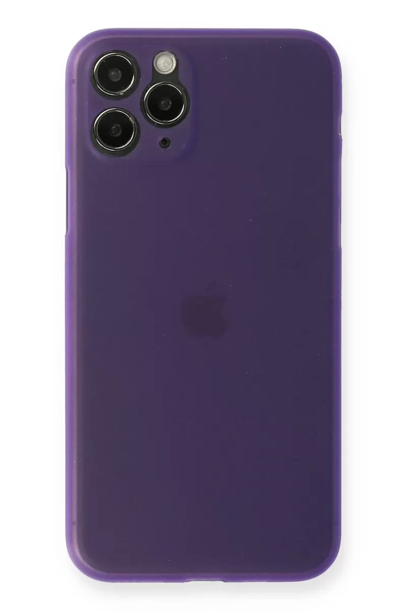 Newface Apple iPhone 11 Pro Kılıf PP Ultra İnce Kapak - Mor