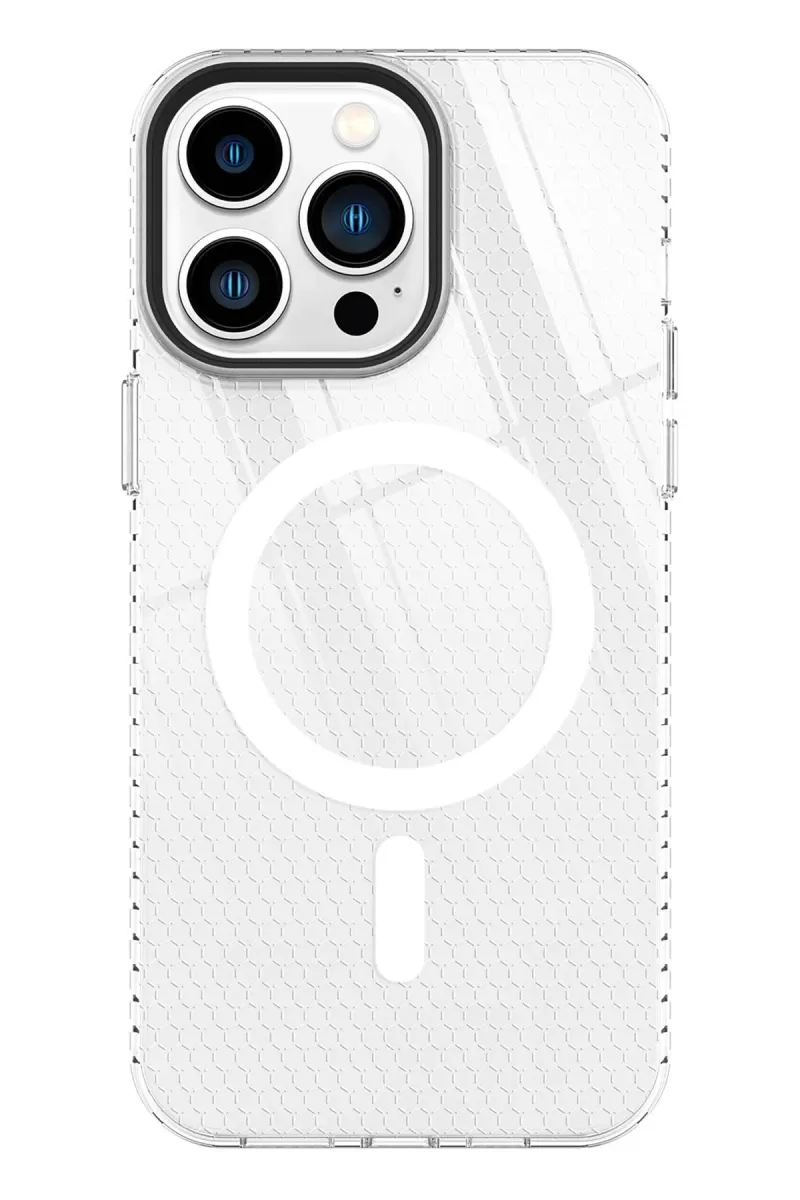 Newface Apple iPhone 13 Pro Kılıf Beta Magneticsafe Silikon - Şeffaf
