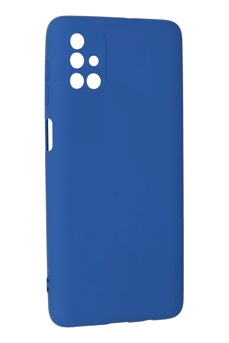 Newface Samsung Galaxy M51 Kılıf Nano içi Kadife Silikon - Mavi