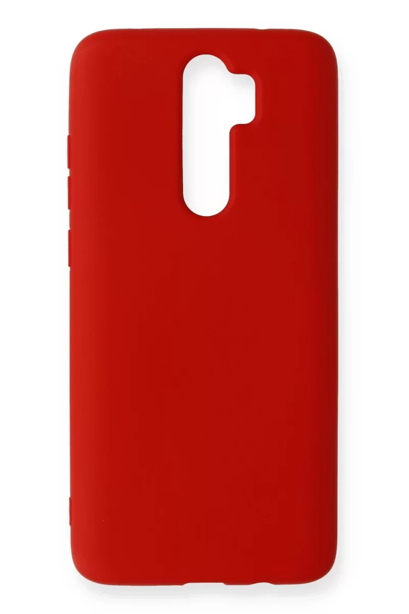 Newface Xiaomi Redmi Note 8 Pro Kılıf Nano içi Kadife Silikon - Kırmızı