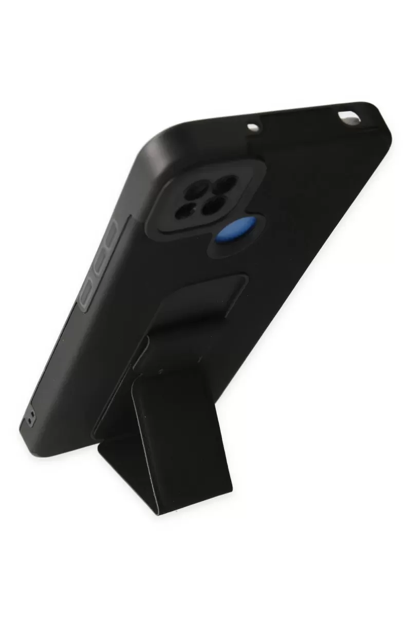 Newface Xiaomi Redmi 9C Kılıf Mega Standlı Silikon - Siyah